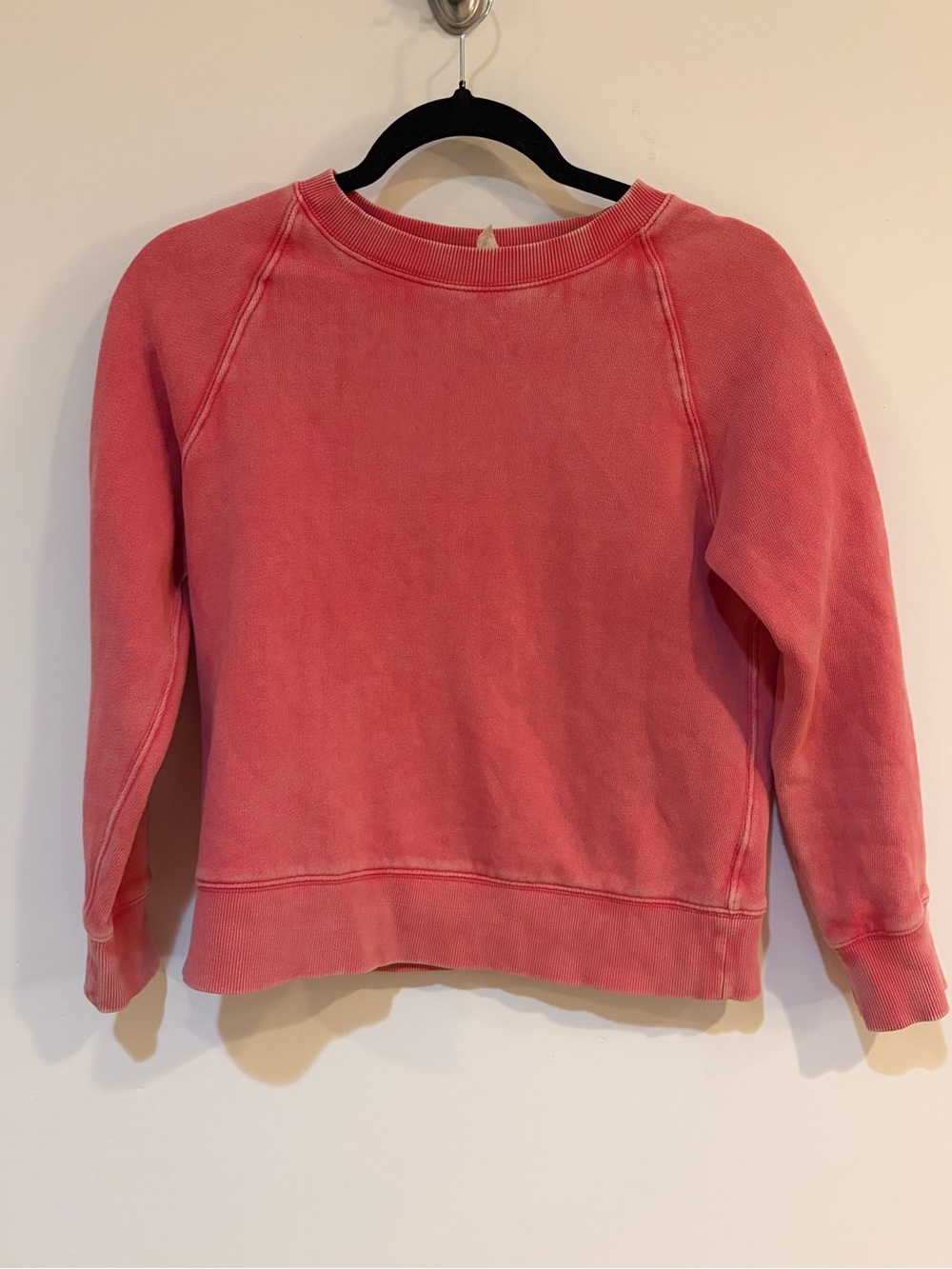 Free People Women's Coral Pink Crewneck Sweatshirt
